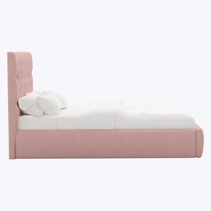Judith Platform Bed Twin / Linen Blush