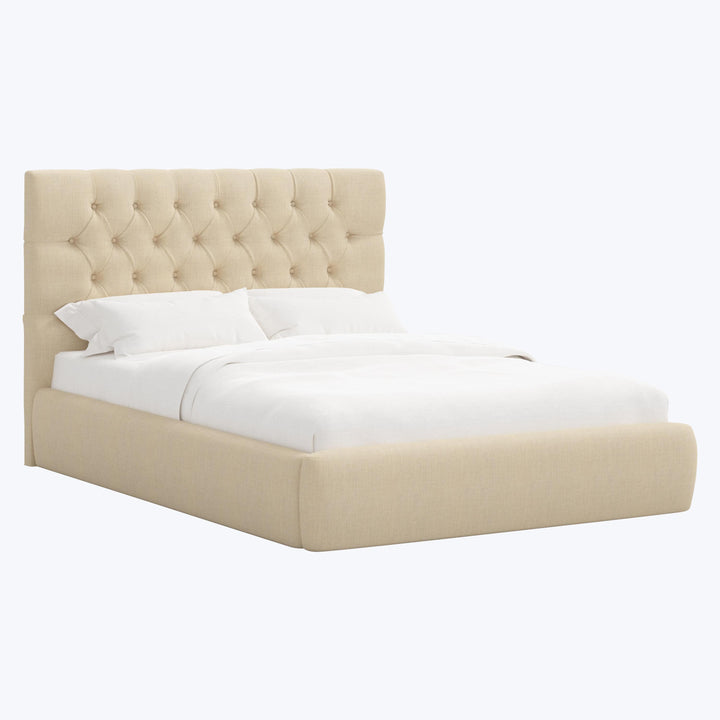 Judith Platform Bed Twin / Linen Natural