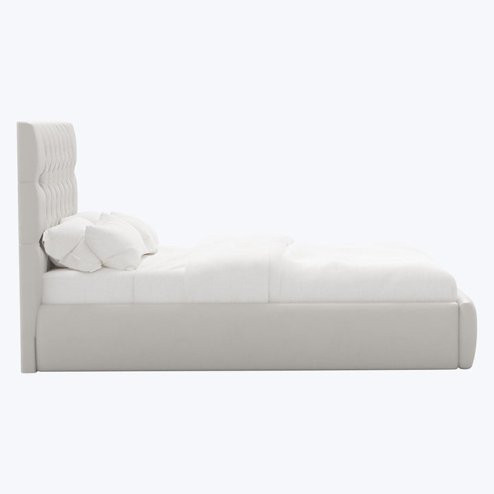 Judith Platform Bed Twin / Velvet Light Grey