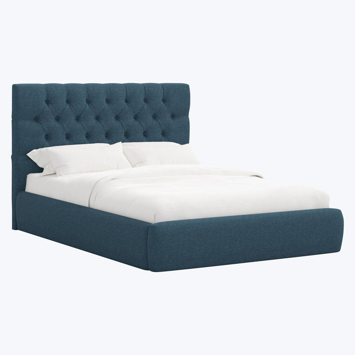 Judith Platform Bed Twin / Zuma Linen Navy