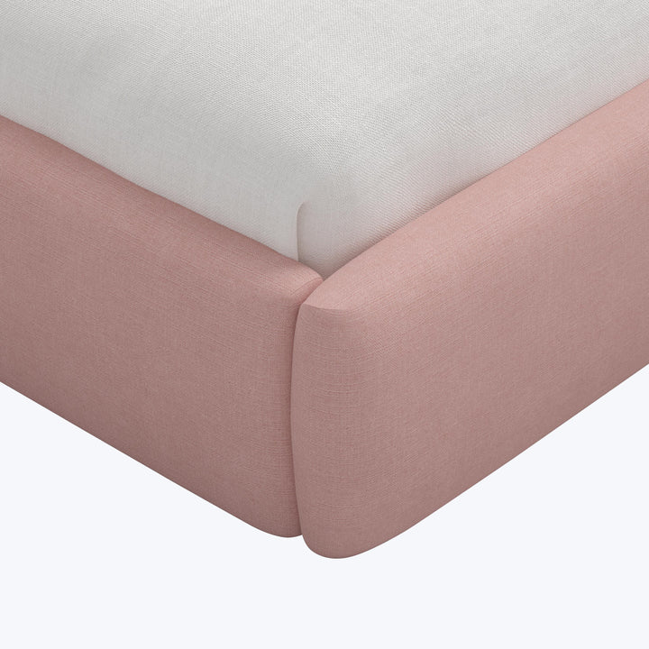 Taryn Platform Bed Twin / Linen Blush