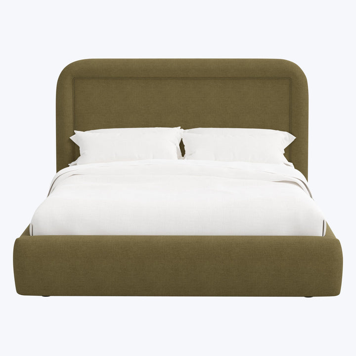 Halo Platform Bed Twin / Linen Olive