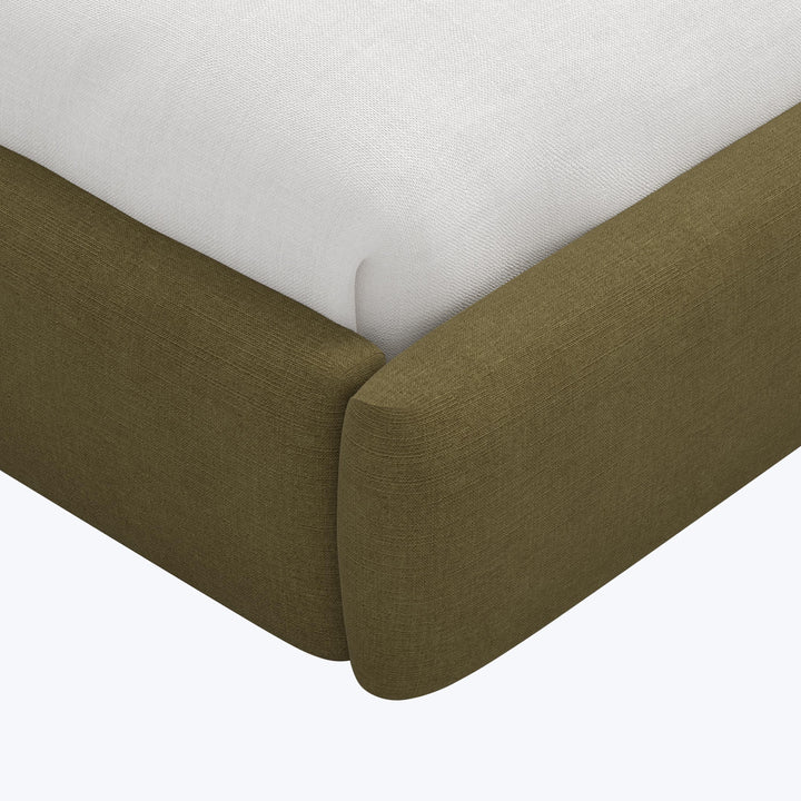 Halo Platform Bed Twin / Linen Olive