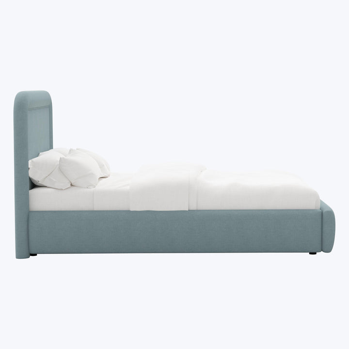 Halo Platform Bed Twin / Linen Seaglass