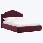 Taryn Platform Bed Twin / Performance Velvet Raisin