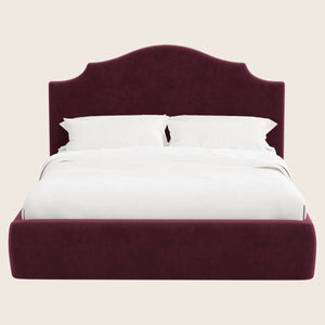 Taryn Platform Bed Twin / Performance Velvet Raisin - hover