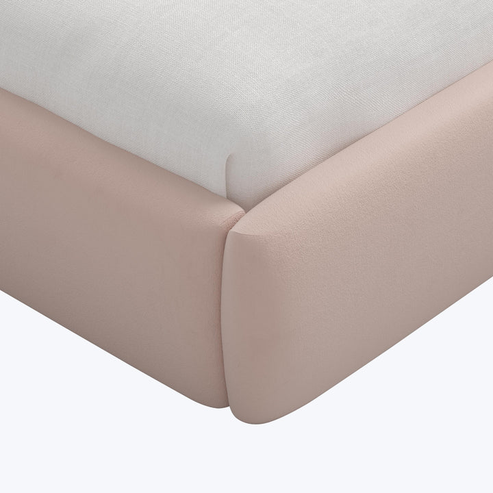 Taryn Platform Bed Twin / Velvet Blush