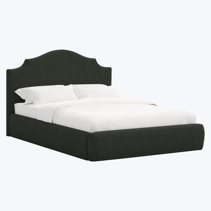 Taryn Platform Bed Twin / Zuma Linen Black