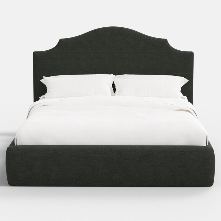 Taryn Platform Bed Twin / Zuma Linen Black