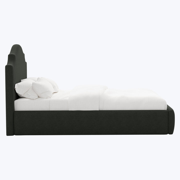 Taryn Platform Bed Twin / Zuma Linen Black