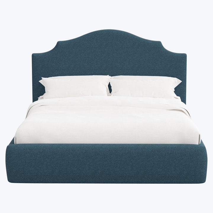 Taryn Platform Bed Twin / Zuma Linen Navy
