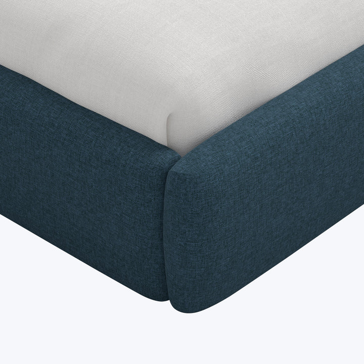 Taryn Platform Bed Twin / Zuma Linen Navy