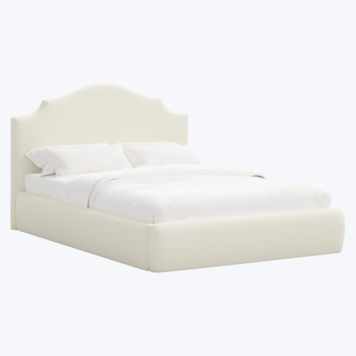 Taryn Platform Bed Twin / Zuma Linen White