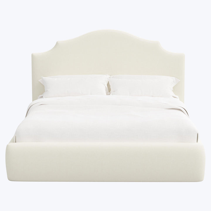 Taryn Platform Bed Twin / Zuma Linen White