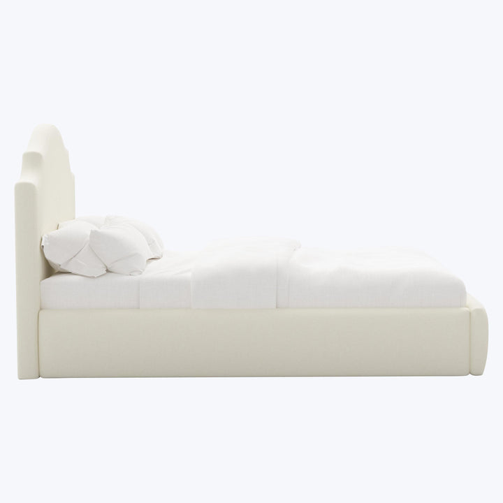 Taryn Platform Bed Twin / Zuma Linen White