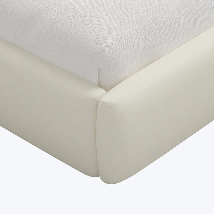 Taryn Platform Bed Twin / Zuma Linen White