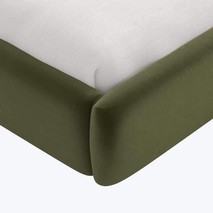 Halo Platform Bed Twin / Performance Velvet Moss