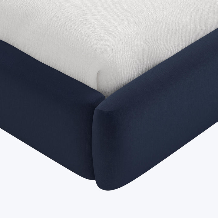 Halo Platform Bed Twin / Performance Velvet Ocean