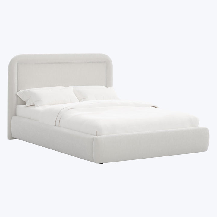 Halo Platform Bed Twin / Performance Velvet Snow
