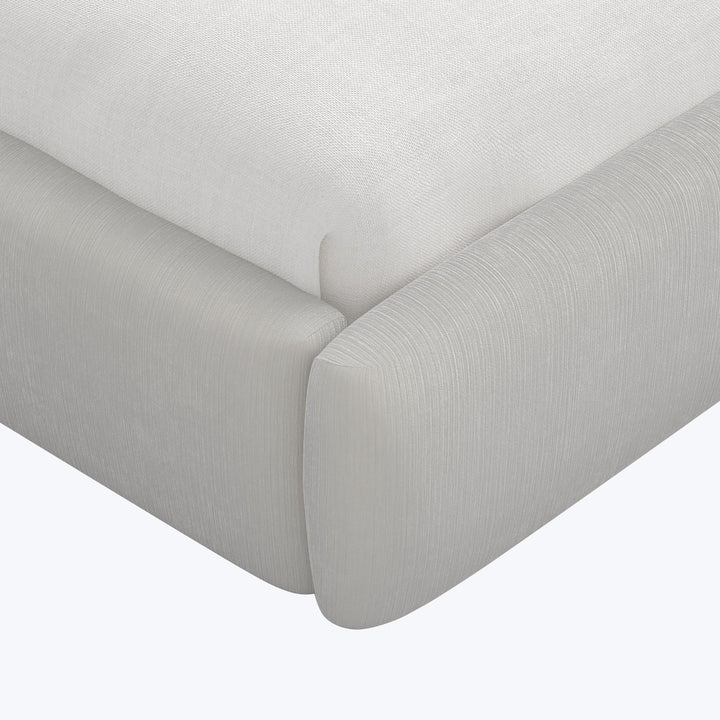 Halo Platform Bed Twin / Performance Velvet Snow