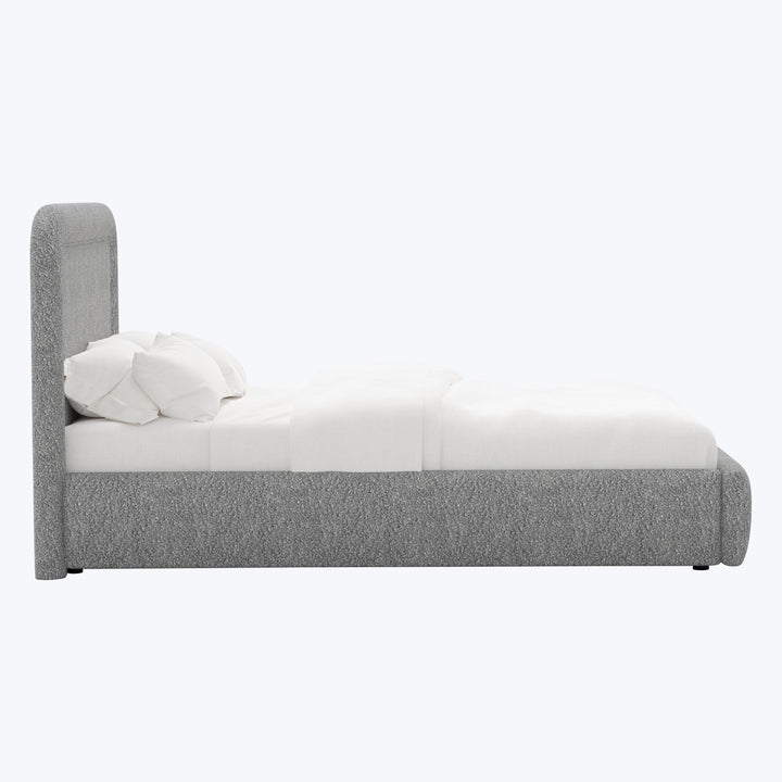 Halo Platform Bed Twin / Boucle Grey