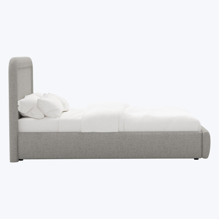 Halo Platform Bed Twin / Zuma Linen Feather