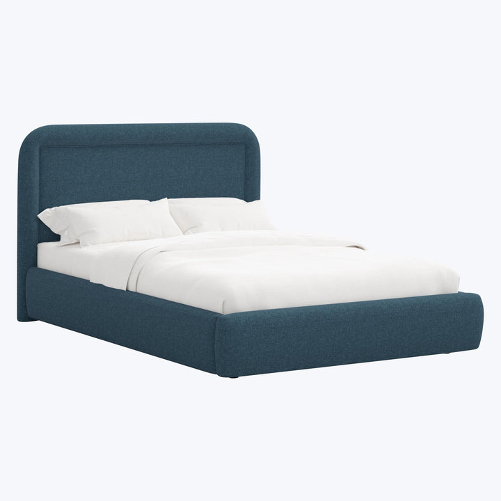 Halo Platform Bed Twin / Zuma Linen Navy
