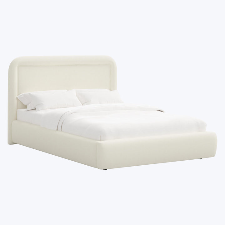 Halo Platform Bed Twin / Zuma Linen White