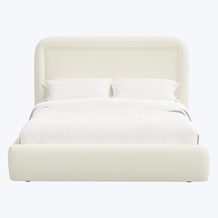 Halo Platform Bed Twin / Zuma Linen White