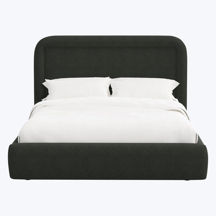 Halo Platform Bed Twin / Zuma Linen Black