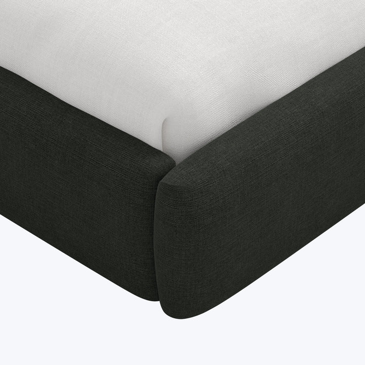 Halo Platform Bed Twin / Zuma Linen Black