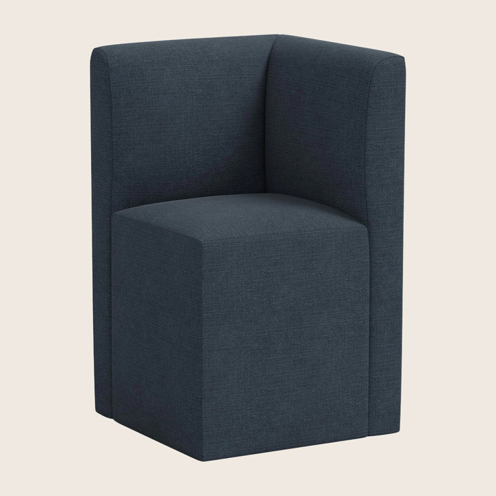 Cora Modular Corner Dining Chair Linen Navy