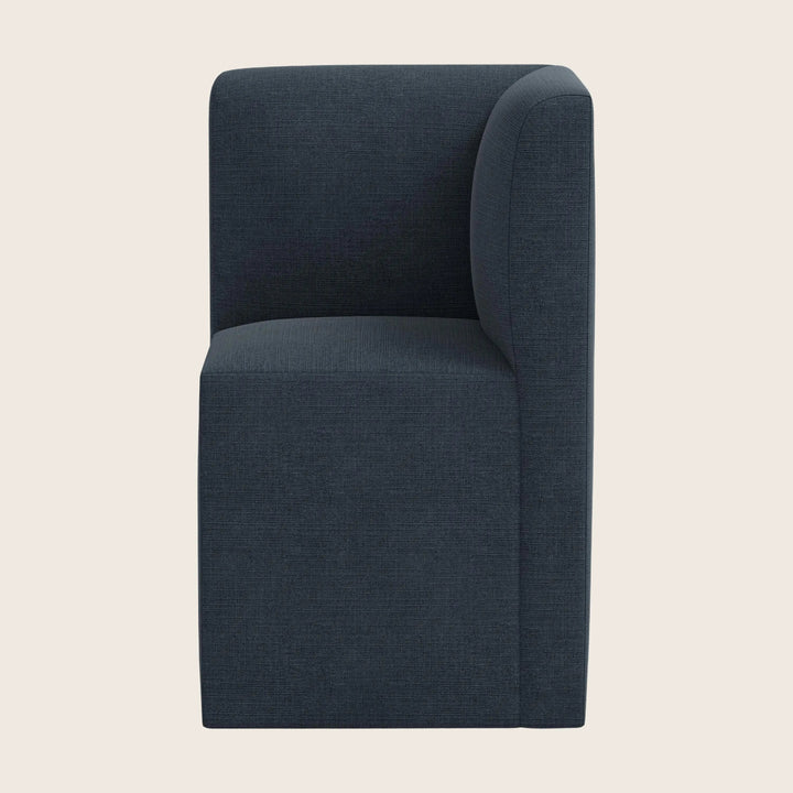 Cora Modular Corner Dining Chair Linen Navy