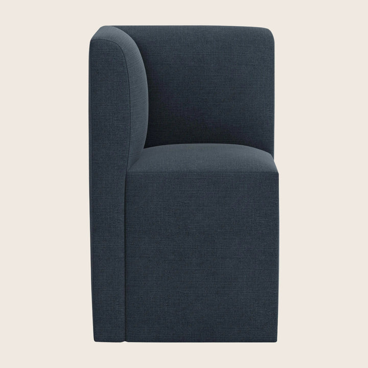 Cora Modular Corner Dining Chair Linen Navy