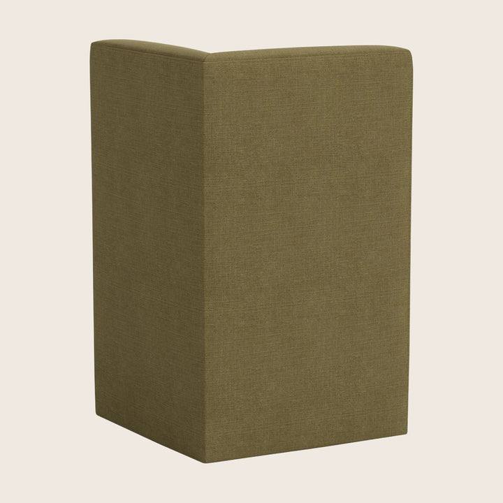 Cora Modular Corner Dining Chair Linen Olive