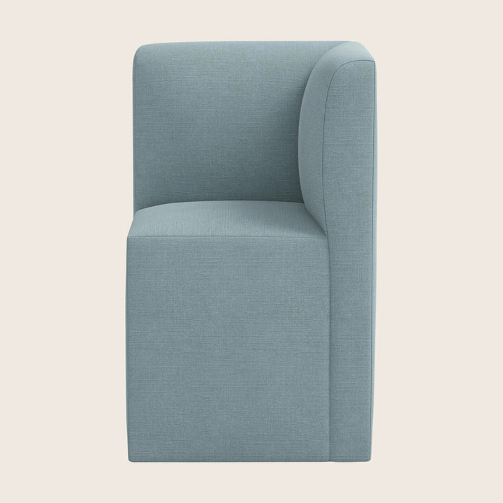 Cora Modular Corner Dining Chair Linen Seaglass