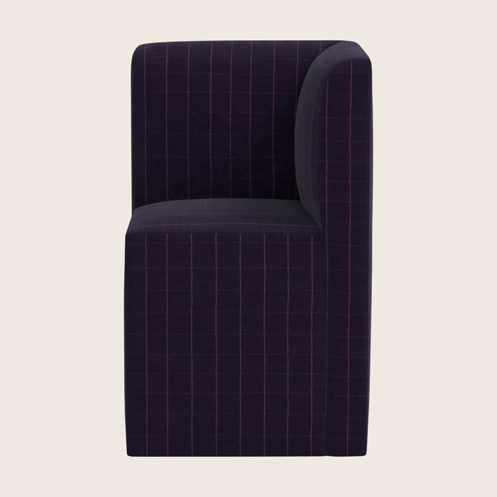 Cora Modular Corner Dining Chair Checker Night