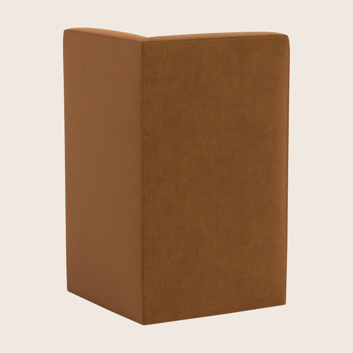 Cora Modular Corner Dining Chair Performance Velvet Copper