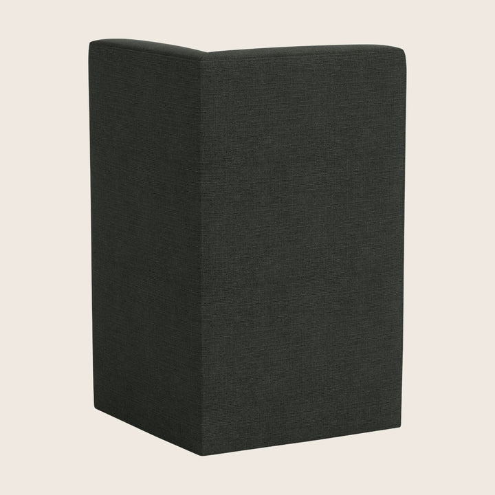 Cora Modular Corner Dining Chair Zuma Linen Black