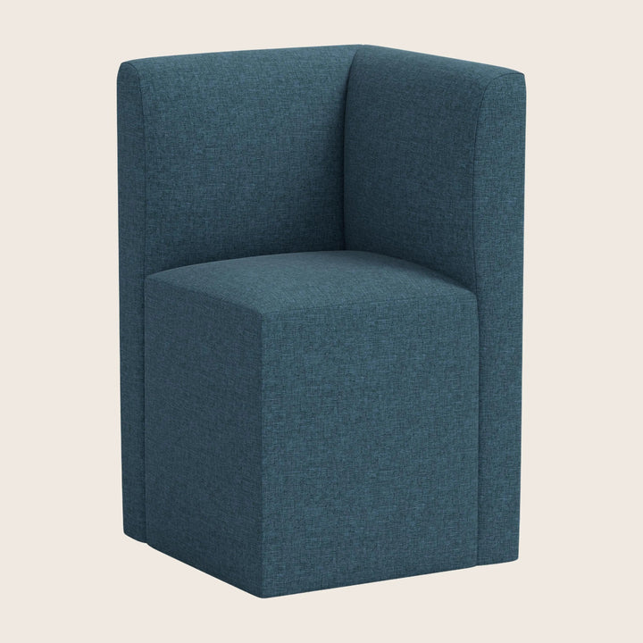 Cora Modular Corner Dining Chair Zuma Linen Navy