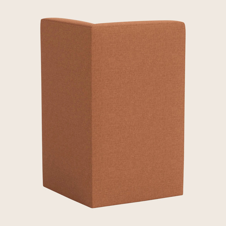 Cora Modular Corner Dining Chair Zuma Linen Terracotta