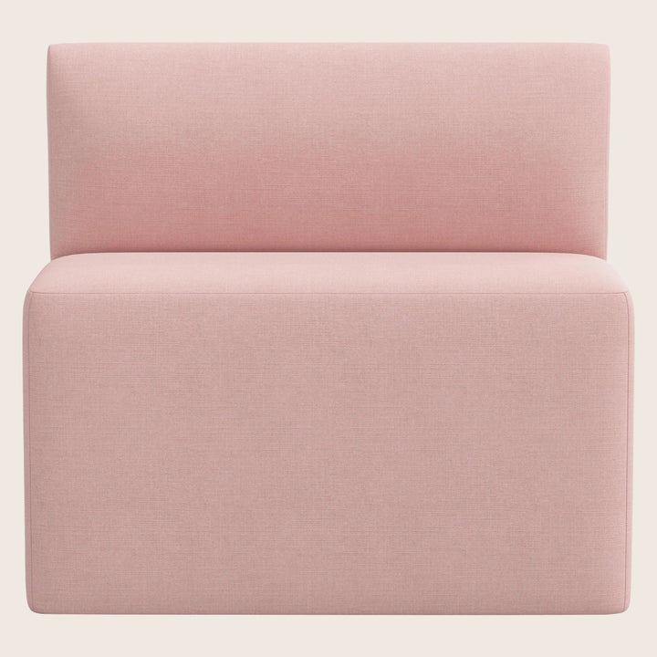 Cora Modular Dining Bench Linen Blush