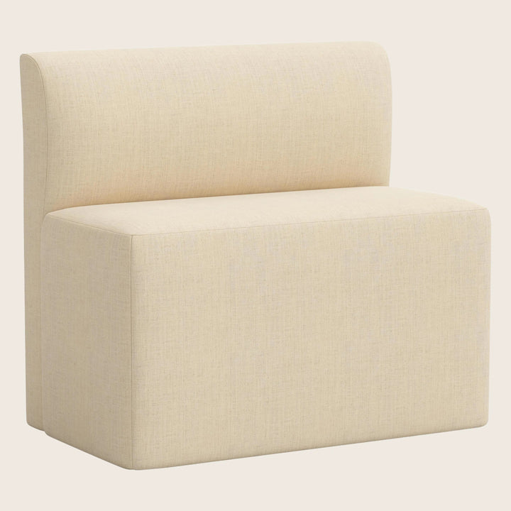 Cora Modular Dining Bench Linen Natural
