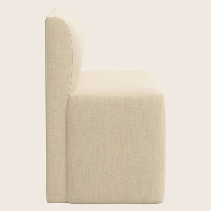 Cora Modular Dining Bench Linen Natural
