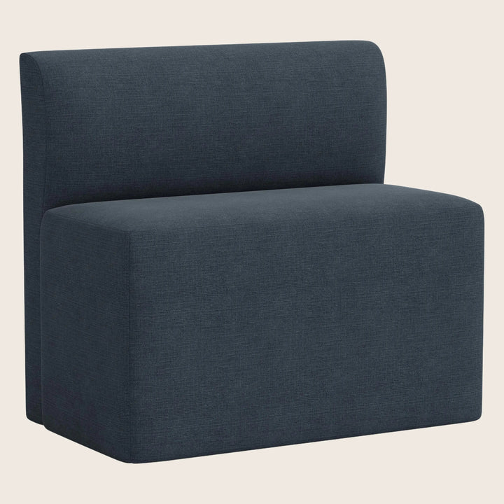 Cora Modular Dining Bench Linen Navy