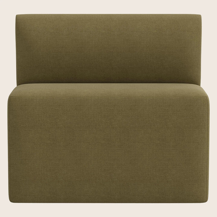 Cora Modular Dining Bench Linen Olive