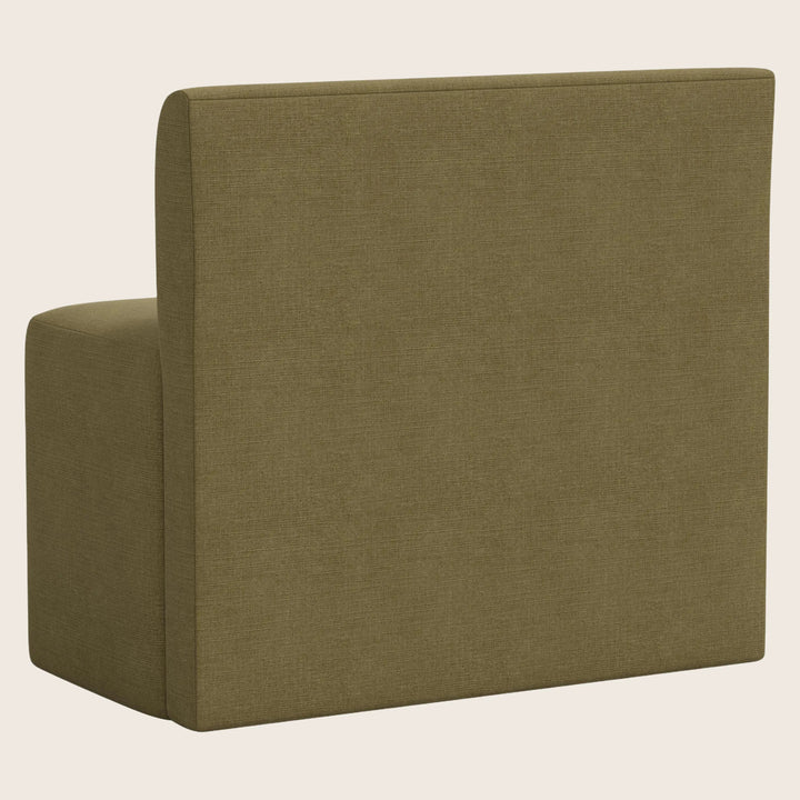 Cora Modular Dining Bench Linen Olive