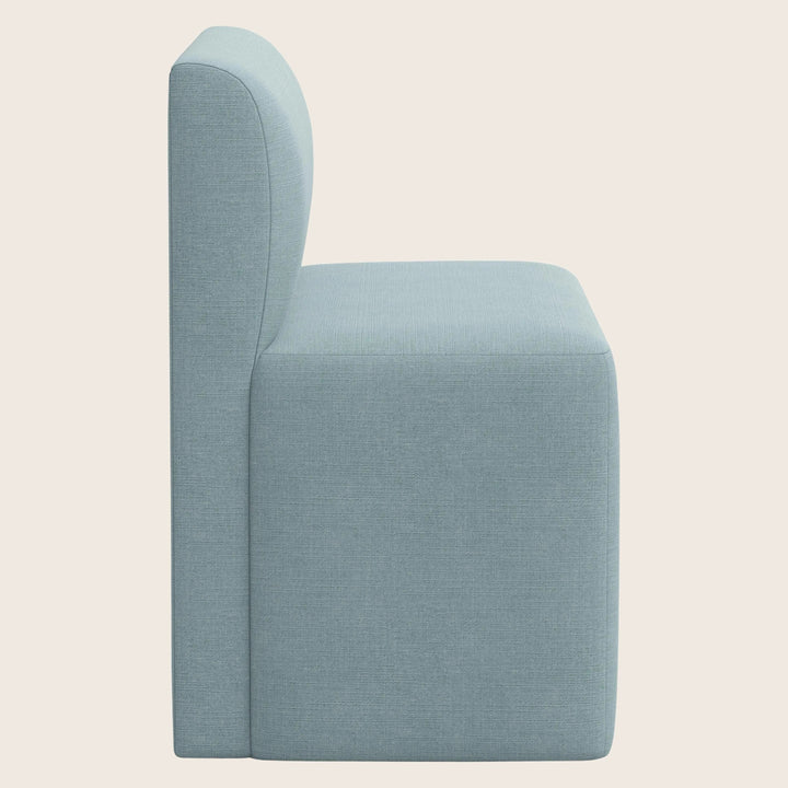 Cora Modular Dining Bench Linen Seaglass