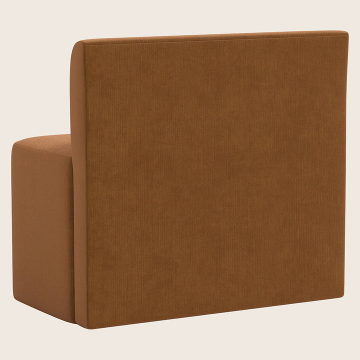 Cora Modular Dining Bench Performance Velvet Copper