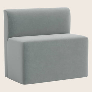 Cora Modular Dining Bench Performance Velvet Lichen - hover